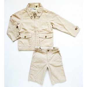 Baby Gap Ribbed Jacket + Utility Pants Set 4 Years 36-40lbs